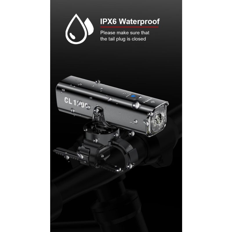 TOWILD CL1200 Lampada Frontale LED 1200LM Luce per Bici USB Ricaricabile Impermeabile con Batteria 21700 4000mAh per Ciclismo Notturno e Avventure Outdoor Visibilità e Sicurezza