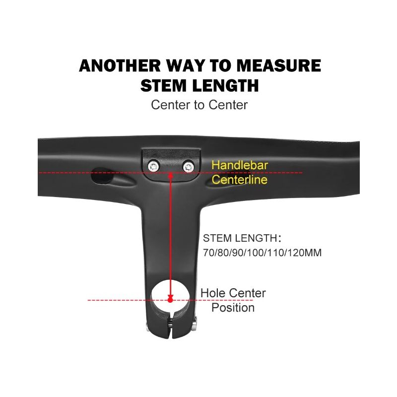 TOSEEK TR5500 attacco manubrio bici da strada design aerodinamico in fibra di carbonio ultra leggero finitura nero opaco parti ciclismo premium per prestazioni robuste su strada