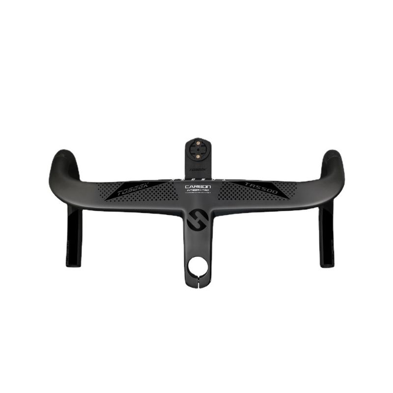 TOSEEK TR5500 attacco manubrio bici da strada design aerodinamico in fibra di carbonio ultra leggero finitura nero opaco parti ciclismo premium per prestazioni robuste su strada