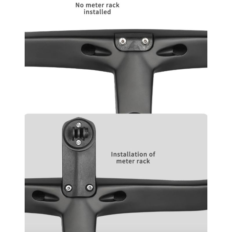 TOSEEK TR5500 attacco manubrio bici da strada design aerodinamico in fibra di carbonio ultra leggero finitura nero opaco parti ciclismo premium per prestazioni robuste su strada