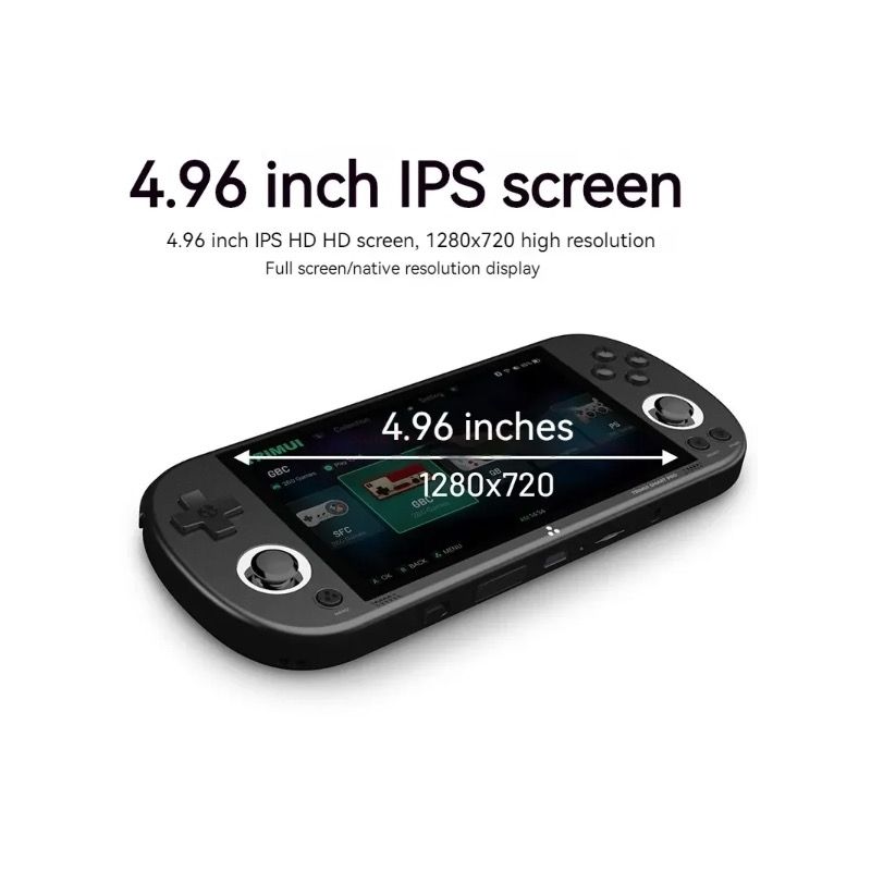 Trimui Smart Pro Console di gioco portatile vintage con display IPS HD 4 96 pollici batteria a lunga durata gioco wireless retro per gamer di tutte le età e sistema Linux Open Source