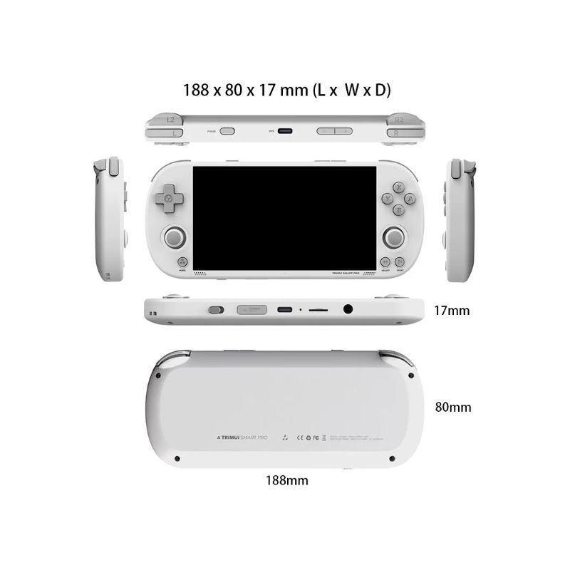 Trimui Smart Pro Console di gioco portatile vintage con display IPS HD 4 96 pollici batteria a lunga durata gioco wireless retro per gamer di tutte le età e sistema Linux Open Source