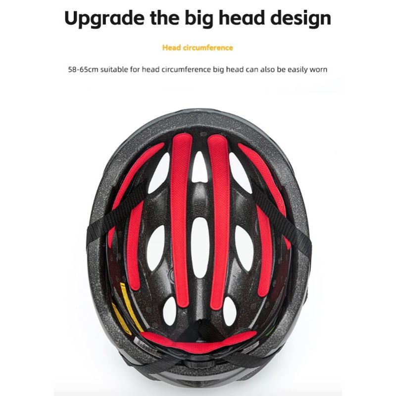 Casco da bicicletta ROCKBROS ultraleggero modellato integralmente traspirante con occhiali da sole MTB resistenza agli urti perfetto per ciclismo su strada e sistema di ventilazione
