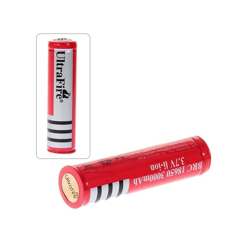 Batteria ricaricabile UltraFire 18650 3.7V 3000mAh per torce e dispositivi ad alto consumo tecnologia sostenibile e circuito di protezione per un'energia ecologica