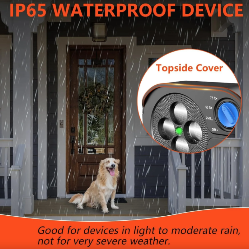 Dispositivo Anti Abbaio per Cani, Addestramento Anti Abbaio con Ultrasuoni, Dispositivo di Azionamento del Cane