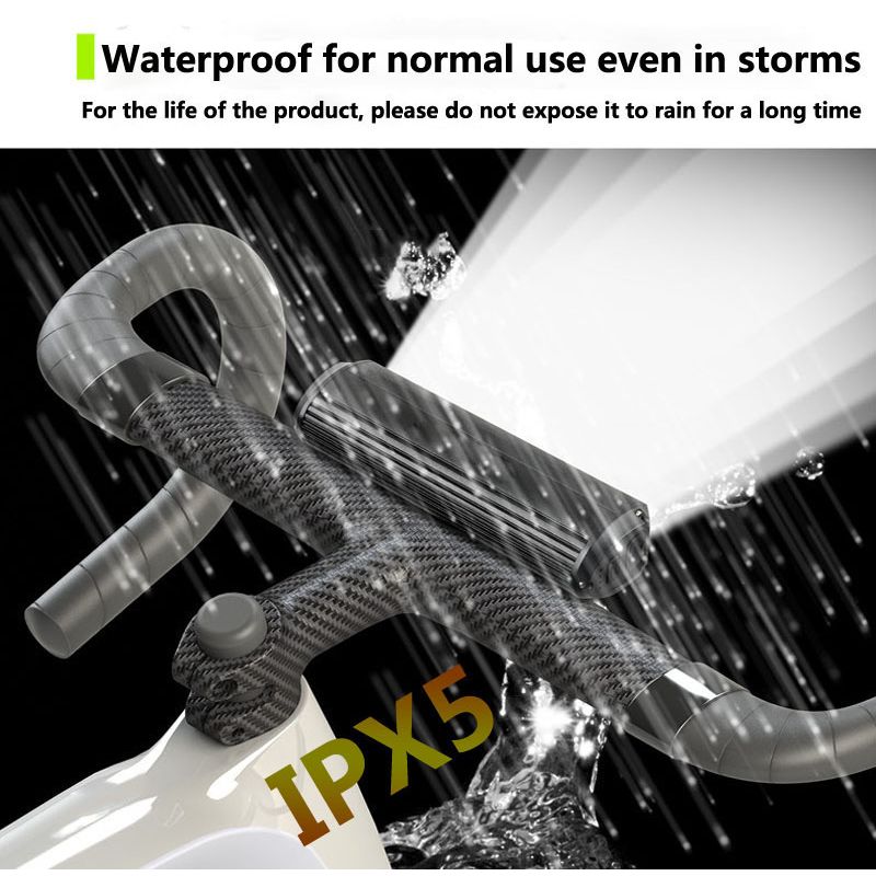 Luce Bici LED 5200 Lumen Ricarica USB Tipo-C Impermeabile 8000mAh Modalità Regolabili Sicurezza Ciclismo Accessori MTB e Strada Lampada Ciclismo Notturno