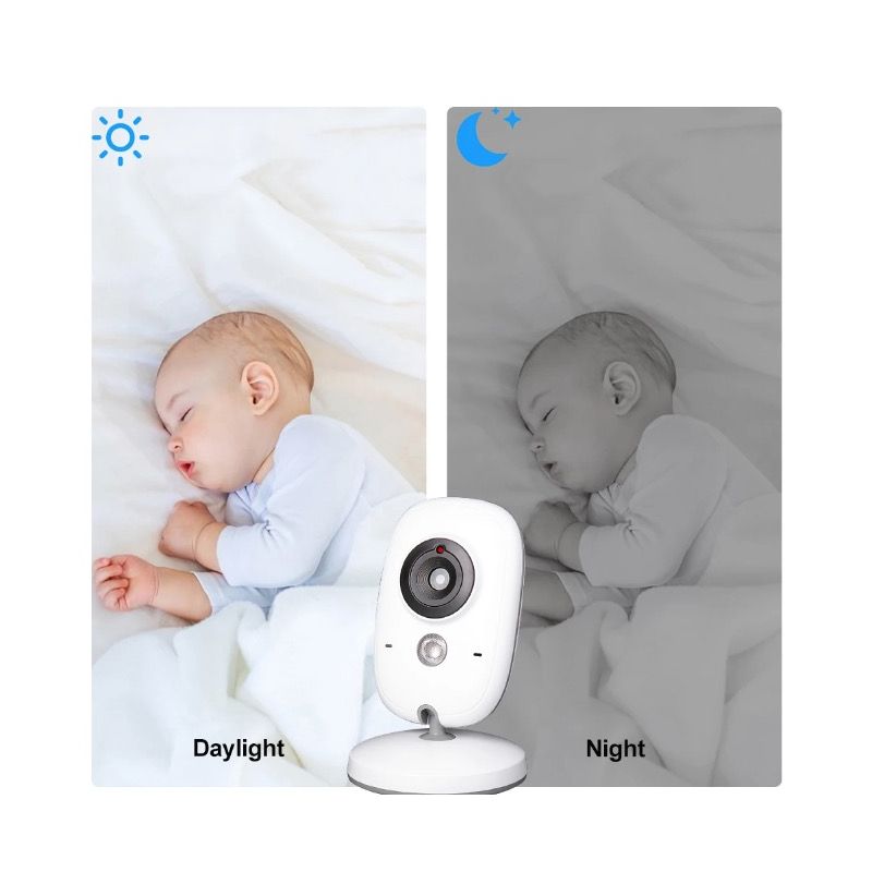 VB603 Video Baby Monitor 2.4G Madre Bambini Telecamere di Sorveglianza con Visione Notturna a Infrarossi Audio Bidirezionale e Connettività a Lungo Raggio per la Sicurezza Infantile