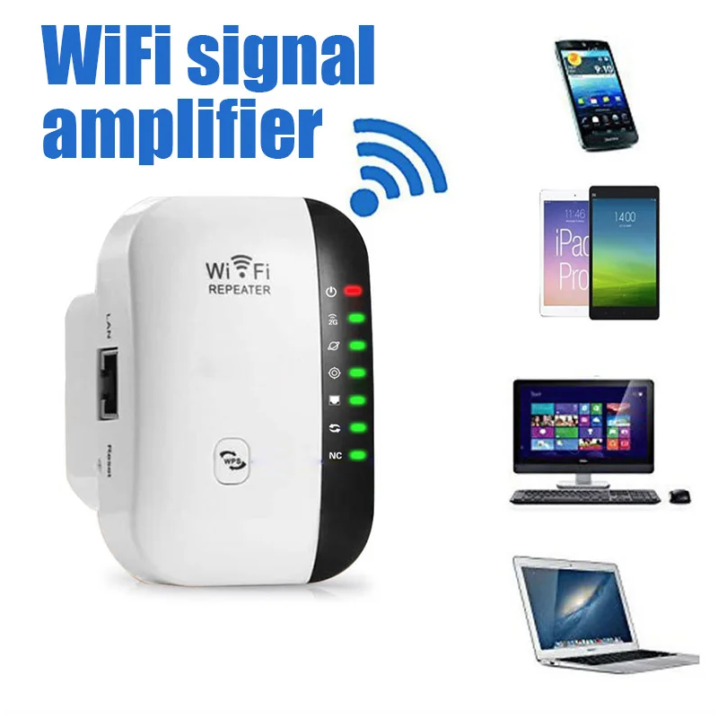 WiFi Ripetitore Wireless Segnale Amplificatore WiFi Extender Rete Migliora Casa Router Attraverso il Muro Camera da Letto