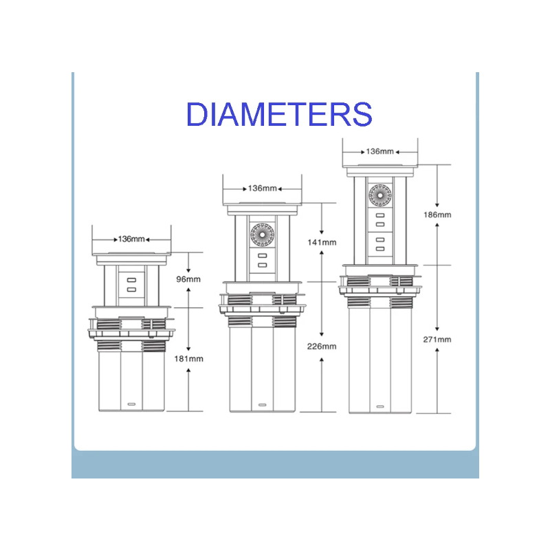 Presa Retrattile Pop-up Motorizzata da Tavolo VENSTPOW Soluzioni Alimentazione da Scrivania con Ricarica Wireless USB e Design Innovativo per Spazio Lavoro Organizzato e Presa Multiporta