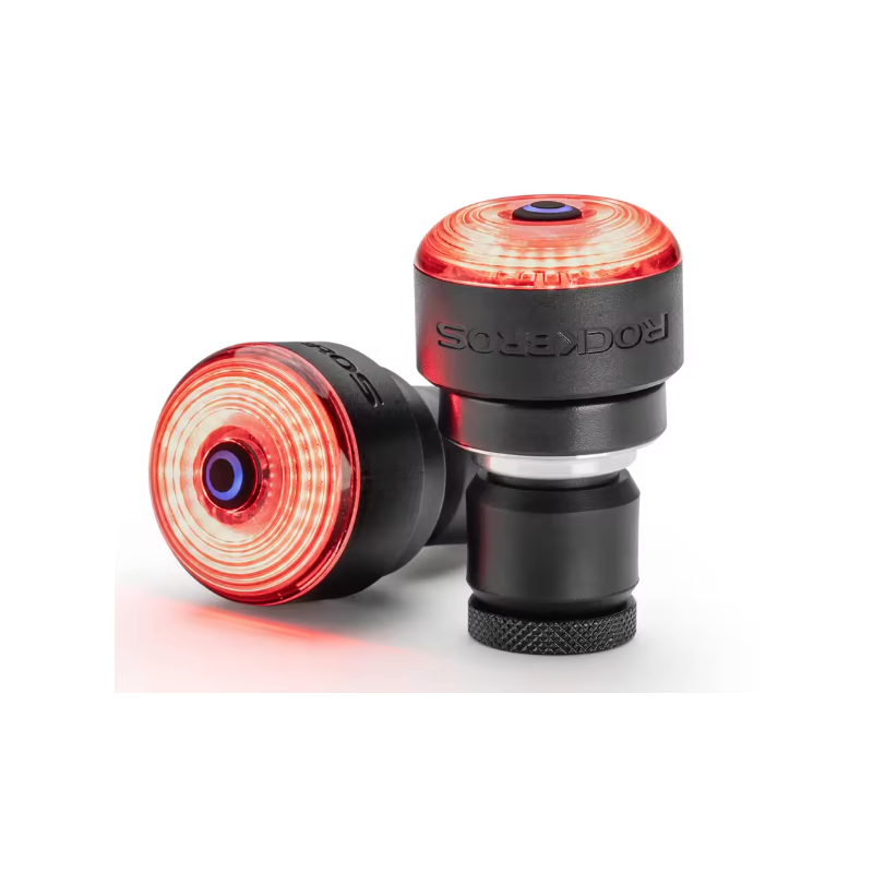 ROCKBROS R0 Fanale Posteriore Tappo Manubrio USB-C MTB, Bici da Strada | Luce Ciclismo Leggera Compatta