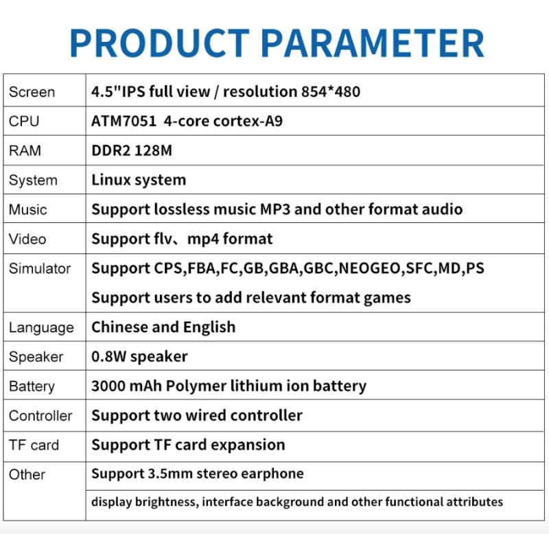 Console giochi portatile POWKIDDY X39pro schermo IPS 4.3 pollici gaming retrò supporto PS1 per un'esperienza di gioco nostalgica e moderna dispositivo intrattenimento con output HD