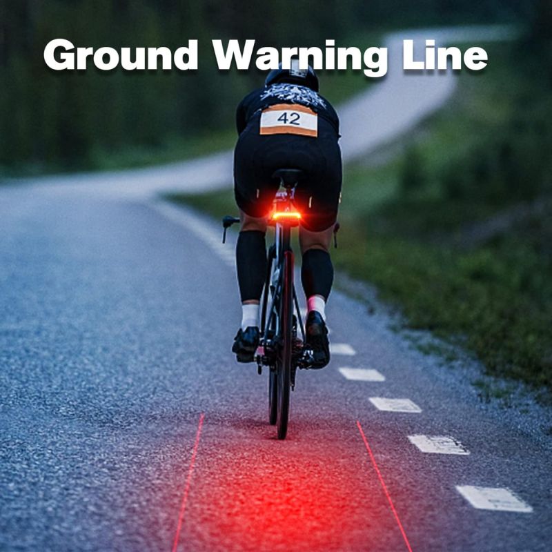 Meilan X5 Luce Posteriore Bici Intelligente con Indicatori di Direzione | Stop Auto, Telecomando, USB