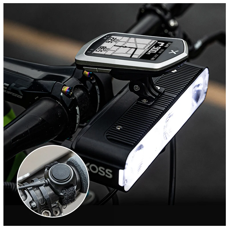 XOSS XL3000 Luce Bici Impermeabile 3000 Lumen Lampada Frontale Ricaricabile Tipo C Per Giri Notturni Accessorio Essenziale Ciclismo Visibilità Sicurezza 10 Modalità di Illuminazione