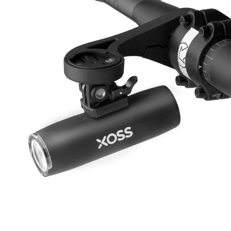 XOSS XL-400 Luce per bici impermeabile con 400 lumen per ciclismo urbano e mountain biking modalità di illuminazione ricaricabile USB per sicurezza e visibilità migliorata