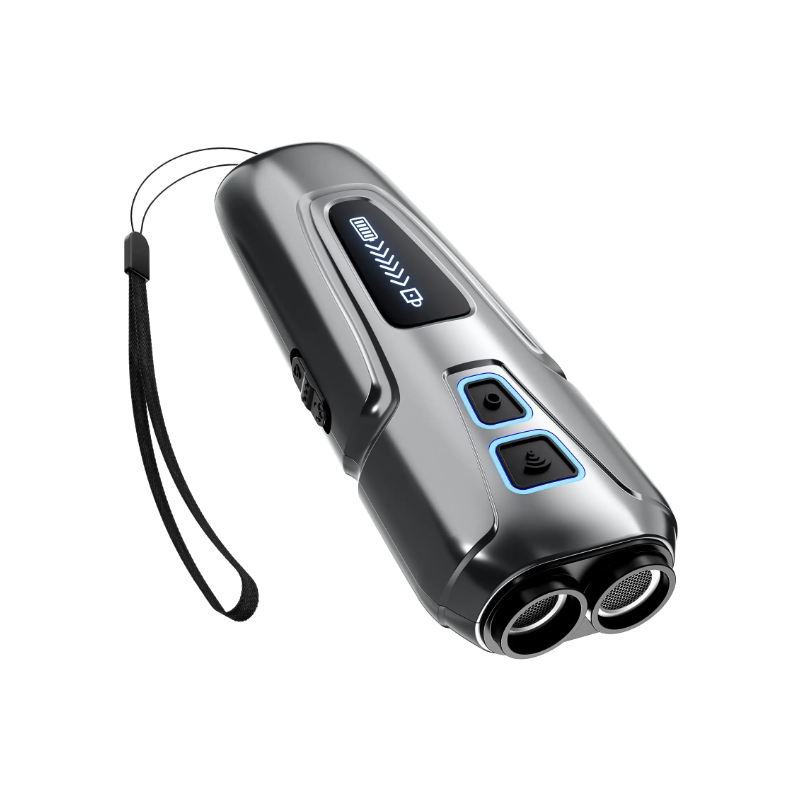 Repellente Ultrasuoni per Cani con Torcia LED Integrata Dispositivo Antiabbaio per Controllo Abbaio Addestramento Cani Umano Modifica Comportamento Sicura Tecnologia Ultrasonica