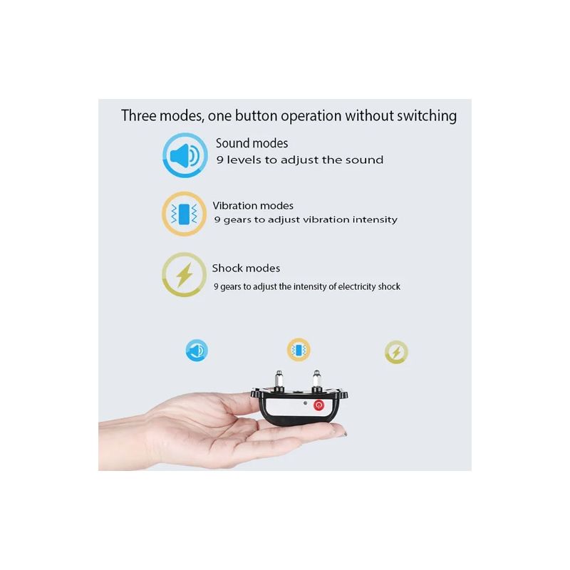 Dispositivo di Addestramento Intelligente per Cani e Recinto Elettronico Senza Fili con Schermo a Colori per Sicurezza e Addestramento Comportamentale Canino Design Ergonomico