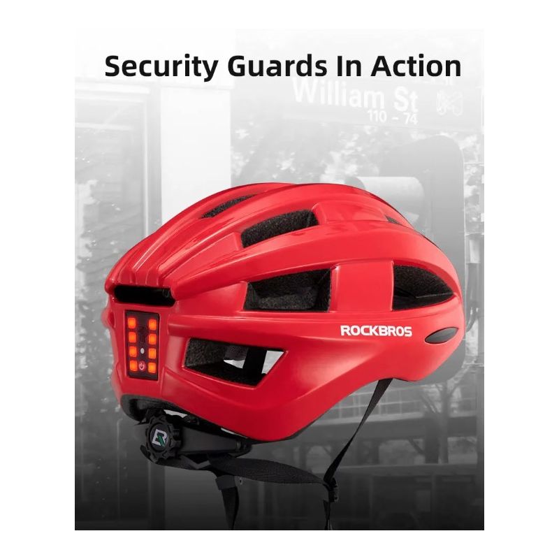 Casco da Bicicletta ROCKBROS con Luce Posteriore LED Ultraleggero e Modellato Integralmente per Sicurezza Ciclismo e Comfort Ideale per Ciclismo Urbano e Mountain Bike