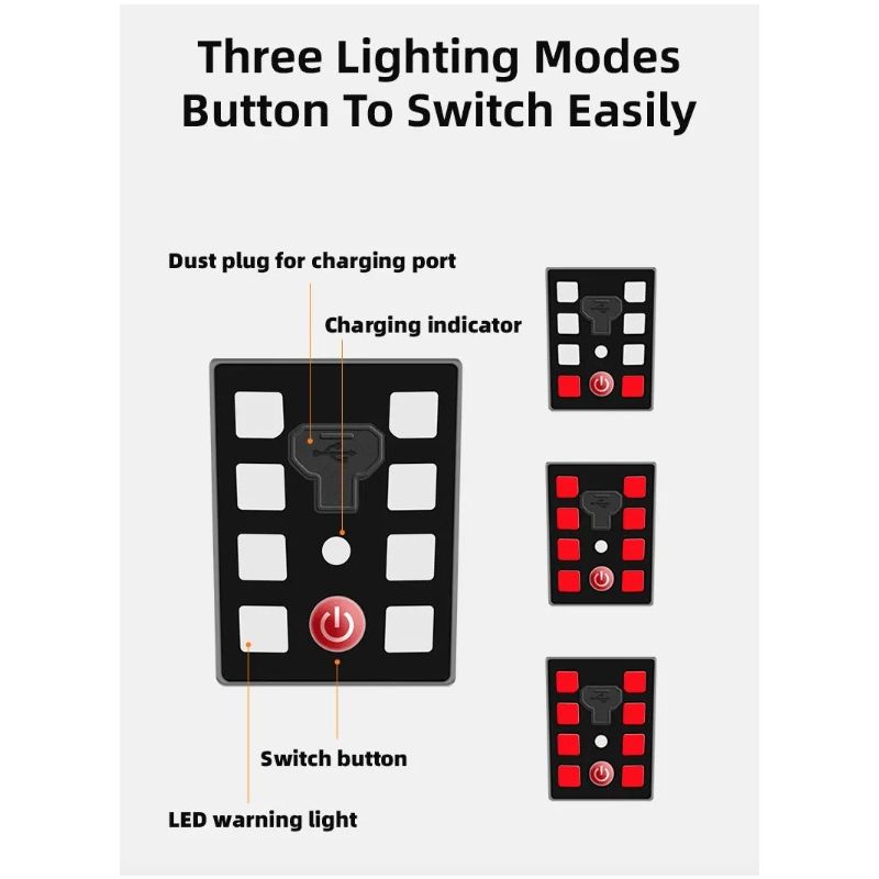 Casco da Bicicletta ROCKBROS con Luce Posteriore LED Ultraleggero e Modellato Integralmente per Sicurezza Ciclismo e Comfort Ideale per Ciclismo Urbano e Mountain Bike