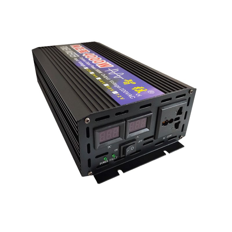 Inverter a Onda Sinusoidale Pura 2000W 3000W 4000W per Auto e Solare con Display a LED Convertitore di Tensione da DC a AC Energia di Alta Qualità per Dispositivi Sensibili e Tensione Regolabile