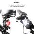 Luce bicicletta ricaricabile USB HJ-030 3 LED design compatto e impermeabile 4 modalità illuminazione per sicurezza ciclismo urbano e fuoristrada visibilità pedalate notturne