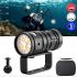 Torcia subacquea 10000 lumen per fotografia professionale impermeabile 100M accessori immersione ideale per esplorazione marina e luce per immersioni ricaricabile Type-C