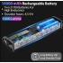 NITEBEAM Luce Anteriore Bicicletta 10000 Lumen Ultra-luminosa Impermeabile MTB e Strada 10000mAh USB Ricarica Modalità di Illuminazione Visibilità Sicurezza Accessori per Bici