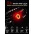 ROCKBROS Q5 Fanale Posteriore Bici Luce Frenata Automatica Impermeabile IPx6 Tecnologia Intelligente Sensore Smart Sicurezza in Bicicletta Visibilità per Ciclisti Ciclismo Urbano e All'aperto