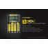 Scopri Nitecore UMS4 caricabatterie intelligente quattro slot USB-C ricarica rapida per batterie 18650 21700 26650 design compatto per appassionati e avventure all'aperto