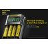Scopri Nitecore UMS4 caricabatterie intelligente quattro slot USB-C ricarica rapida per batterie 18650 21700 26650 design compatto per appassionati e avventure all'aperto
