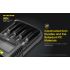 Scopri Nitecore UMS4 caricabatterie intelligente quattro slot USB-C ricarica rapida per batterie 18650 21700 26650 design compatto per appassionati e avventure all'aperto