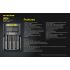 Scopri Nitecore UMS4 caricabatterie intelligente quattro slot USB-C ricarica rapida per batterie 18650 21700 26650 design compatto per appassionati e avventure all'aperto