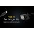 Lampada Frontale NITECORE NU25 UL 400 Lumen ricaricabile USB-C luce rossa design compatto per appassionati di outdoor illuminazione versatile e visibilità ottimale