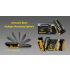 NITECORE NWL20 Proiettore Multifunzionale 600 Lumen Tripla Uscita Spotlight Luce da Campeggio Sicurezza Esterna Design Leggero Perfetto per Avventura Outdoor e Illuminazione Versatile