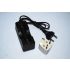 Caricabatterie singolo 18650 UltraFire compatibilità universale design compatto ricarica sicura per batterie 18650 torce LED ingresso multi-tensione nero accessorio essenziale
