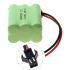 Batteria AA Ni-MH 7.2V 1800mAh per RC, SM Plug 6x AA Pack Ricaricabile