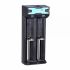 Caricabatterie TrustFire TR-016 Micro USB caricatore compatto con ricarica a tre stadi doppie slot e identificazione intelligente per batterie ricaricabili e prestazioni ottimali