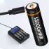 BESTON 18650 Batteria 3.7V 3500mAh al Litio Ricaricabile Micro USB Alta Capacità Elettronica e Attività all'Aperto Compatibilità Dispositivi Potenza Duratura Progetti Fai-da-Te