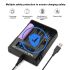 Caricabatteria YONII D4 LCD 4 Slot 18650 per batteria al litio 18650 21700 26650 AA AAA Ni-mh