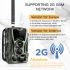 Telecamera da Caccia Mobile HC801M 20MP 1080P Visione Notturna Trail Wildlife Camera 2G MMS SMS Perfecta per Osservazione della Natura Infrarosso Game Camera 42 LED