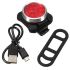 Luce bicicletta ricaricabile USB HJ-030 3 LED design compatto e impermeabile 4 modalità illuminazione per sicurezza ciclismo urbano e fuoristrada visibilità pedalate notturne