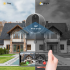 Tuya Smart 1080P WiFi Videocamera Spioncino Visione Notturna Rilevamento Movimento Sicurezza Domestica Design Discreto Batteria Ricaricabile Campo Visivo 120 Gradi Tranquillità garantita