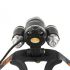 Boruit RJ-3000 lampada frontale LED con 1000 lumen modalità luce multiple faro impermeabile per illuminazione outdoor escursionismo e campeggio attrezzatura avventura nuova condizione