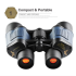 Binocolo 60x60 BAK4 potente e portatile per visione a lunga distanza tecnologia ottica avanzata e lenti completamente multistrato per birdwatching ed escursionisti