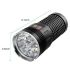 SKY RAY Torcia LED 15000 Lumen Ricaricabile USB Type-C Robusta e Versatile con Display Digitale Ideale per Campeggio Emergenze Navigazione Sicura Alta Luminosità