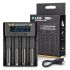 Caricabatteria YONII D4 LCD 4 Slot 18650 per batteria al litio 18650 21700 26650 AA AAA Ni-mh