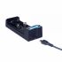 Caricabatterie TrustFire TR-016 Micro USB caricatore compatto con ricarica a tre stadi doppie slot e identificazione intelligente per batterie ricaricabili e prestazioni ottimali