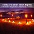 Luci Solari Aggiornate Flicking Flames effetto fiamma realistico torce impermeabili per illuminazione ecologica e decorazione paesaggistica vialetto e giardino