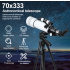 Telescopio Astronomico Professionale Bossdun 333X per Bambini Scoprire l'Universo Ingrandimento 333X Osservazione della Luna e delle Stelle Costruzione in Metallo Resistente