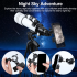 Telescopio Astronomico Professionale Bossdun 333X per Bambini Scoprire l'Universo Ingrandimento 333X Osservazione della Luna e delle Stelle Costruzione in Metallo Resistente