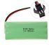 Batteria Ricaricabile Ni-MH SM Plug AA 7.2V 1800mAh ad Alta Capacità per Giocattoli e Modellini di Aerei Ecologica e Performante Lunga Durata per Hobby e Gadget Portatili